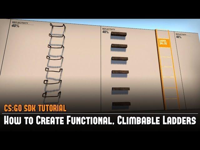 CS:GO SDK How to Create Functional, Climbable Ladders Hammer Source Tutorial