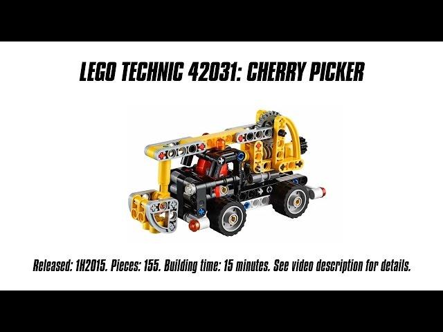 'Lego Technic 42031 Cherry Picker' Unboxing, Speed Build & Review | Sariel's LEGO Technic Den