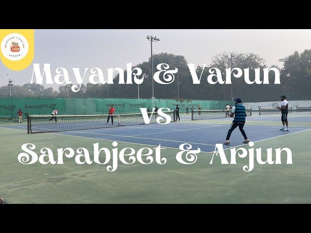 Tennis || Mayank & Varun Vs Sarabjeet & Arjun #roshanaraclub #aagoshlens #tennis #lawntennis