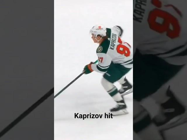 Kaprizov hit #nhl