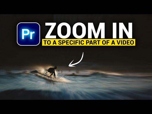 How to Zoom in to a specific part of a video in Premiere Pro | Simple Animation