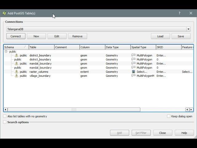 GeoServer - QGIS - Connect to PostGIS Database using QGIS and Visualize layers