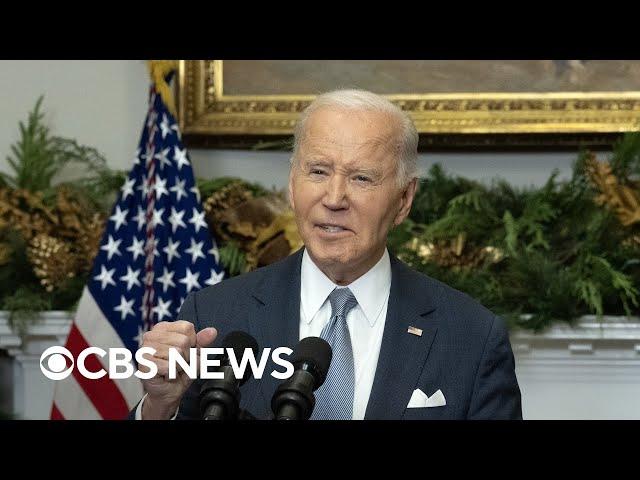 President Biden speaks after regime of Syrian President Bashar Assad collapsed