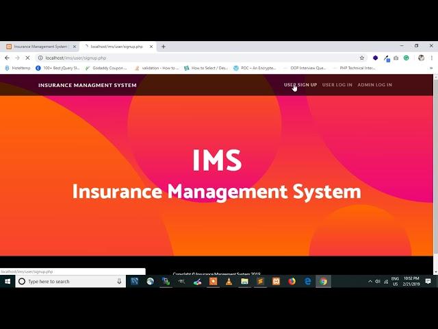 Insurance Management System Project using PHP and MySQL  Download