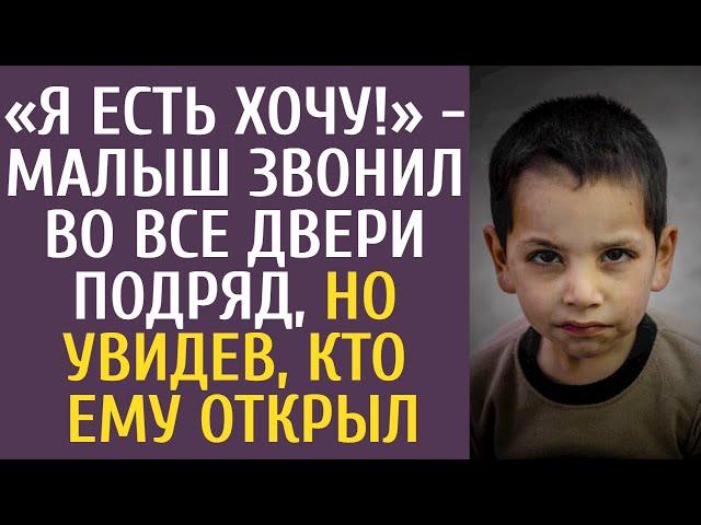 «Я есть хочу!» - малыш звонил во все двери подряд, но увидев, кто ему открыл