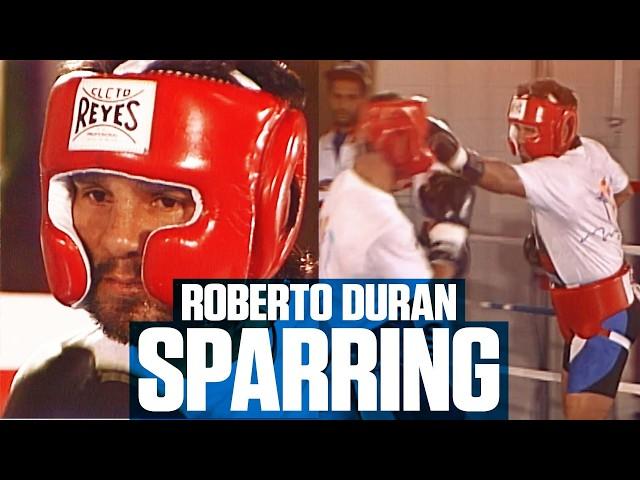 Roberto Duran Sparring Ahead Of Leonard Vs Duran III