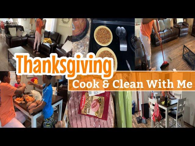 Cooking & Cleaning for Thanksgiving// Speed Cleaning// Wife & Mom of 4// Get it all Done