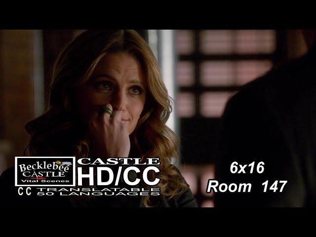 Castle 6x16  Room 147  Beckett Says Castle  is Cute  Caskett Coffee Scene  (HD/CC)