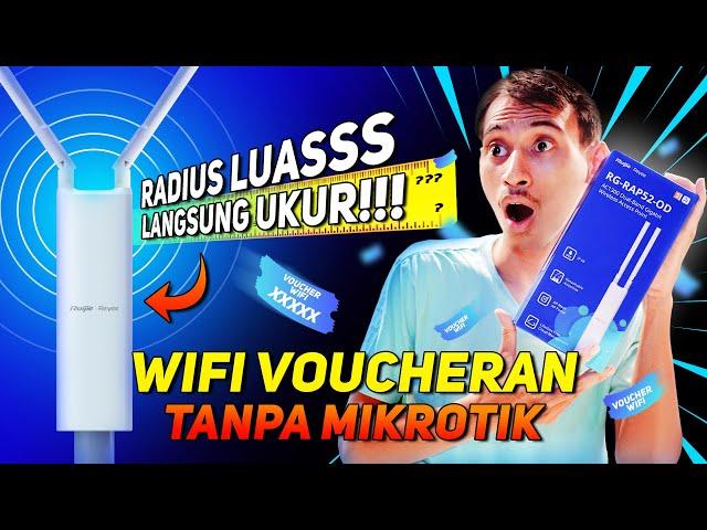 MEMBUAT WIFI VOUCHERAN TERMUDAH & TERLUAS TANPA MIKROTIK | RUIJIE RG RAP52-OD