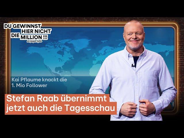 Die Tagesschau streikt und Stefan übernimmt | Du gewinnst hier nicht die Million bei Stefan Raab