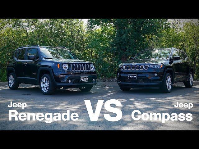 2023 Jeep Renegade Latitude vs 2023 Jeep Compass Latitude | Walkaround and Comparison