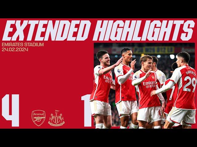 EXTENDED HIGHLIGHTS | Arsenal vs Newcastle United (4-1) | All goals, saves, skills & more!