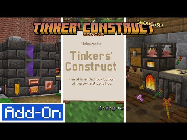 Tinker's Construct Add-On Full Showcase (FULL GUIDE) | Minecraft Bedrock Addon