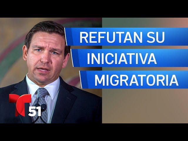 Republicanos de Florida refutan iniciativa migratoria de DeSantis