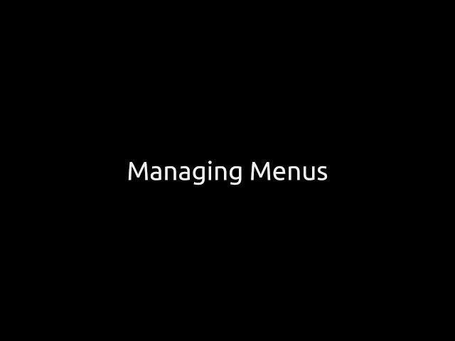 PressFly: Manage Menus