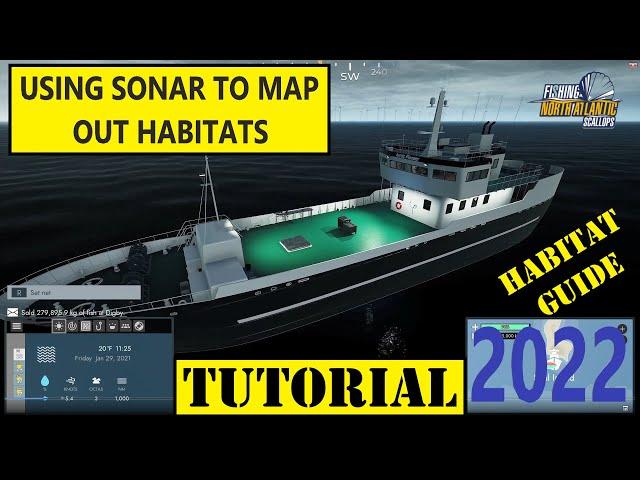 FISHING North Atlantic Where to Fish Habitat Tutorial Guide - Enhanced Edition - Scallops DLC