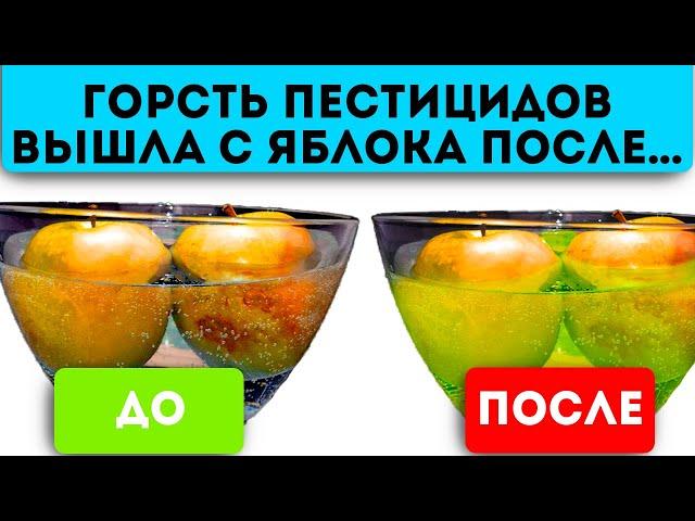 Магазинные фрукты и овощи ем теперь только так! Показываю простой способ, как убрать пестициды …