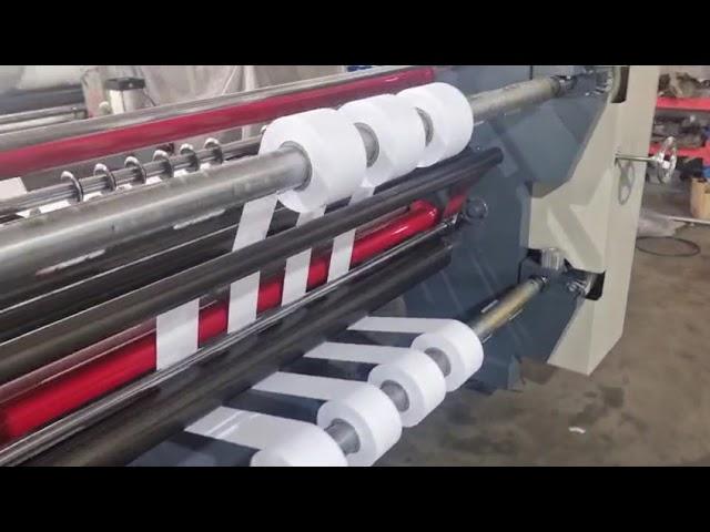 WFQ 1600A comptuter 2 motor paper roll slitting machine test 1