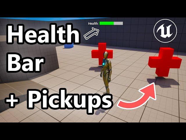 Health Bar Tutorial  With HUD On Screen | Unreal Engine 5