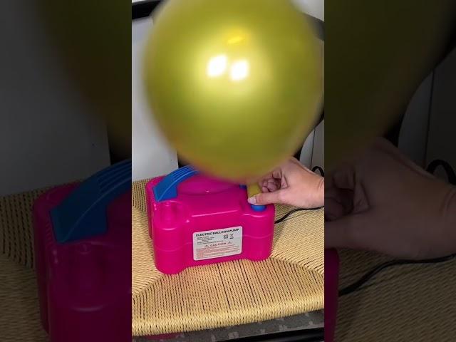 How to use an electric balloon pump!! Balloon decoration made easy!