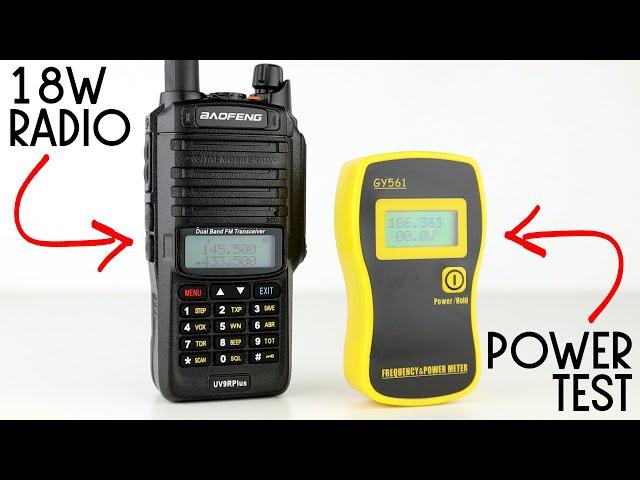 This Two-Way Radio Is 18 Watts - Or Is It? Baofeng UV-9R Plus Power Test!