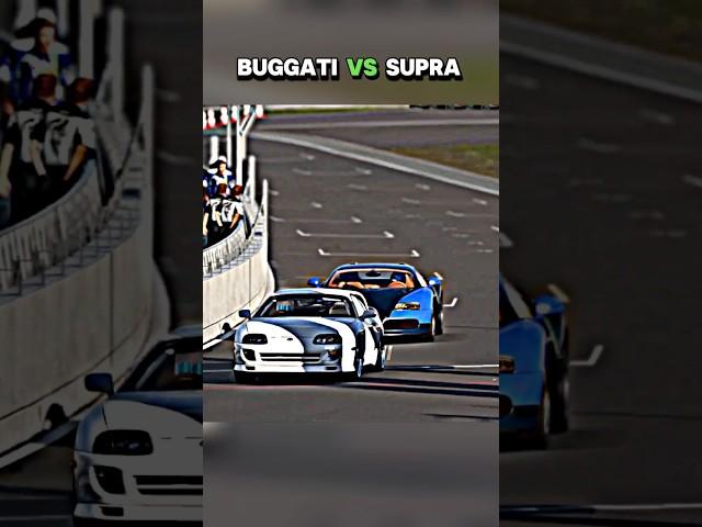 Buggati Vs Supra.. #buggati #supra #trollface