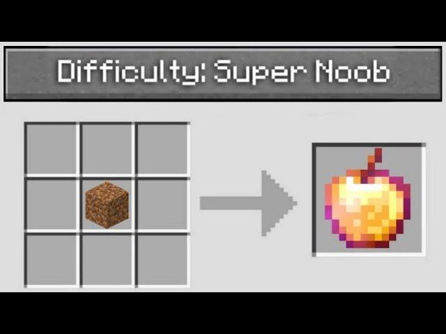 Minecraft But Its Super NOOB Difficulty