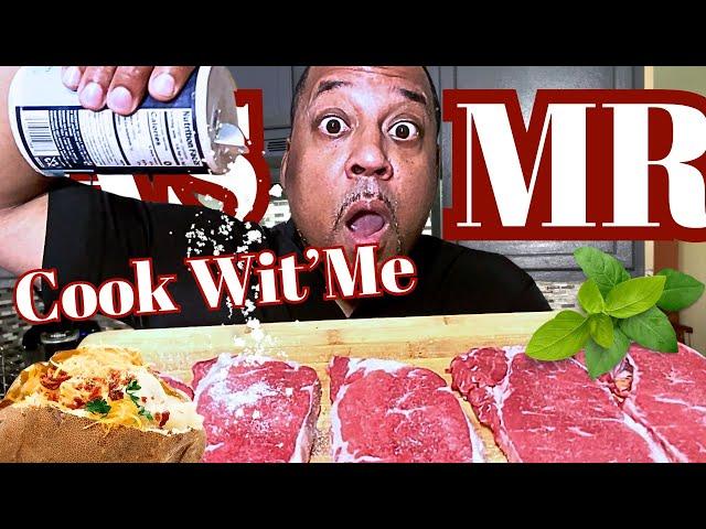 ASMR Come Cook With Me   Cast Iron NY Strip Steak