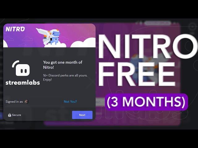 CLAIM UP TO 3 MONTHS OF FREE DISCORD NITRO !!