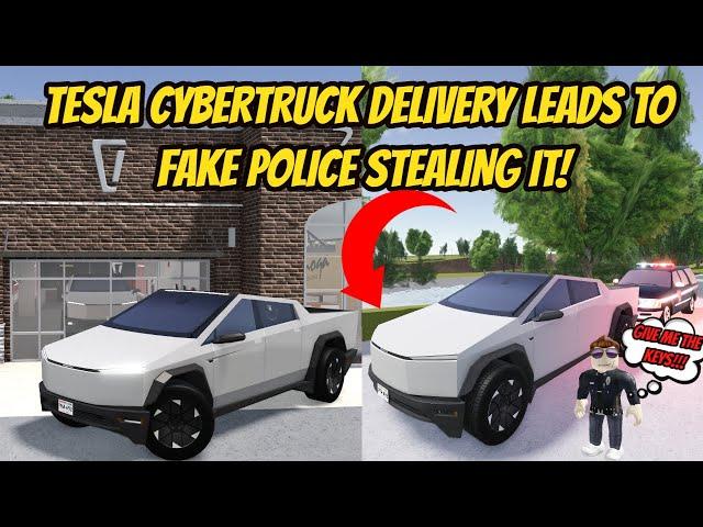 Greenville, Wisc Roblox l Tesla Cybertruck Delivery STOLEN by POLICE - Voice Roleplay