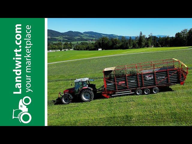 12 Meter langer Ladewagen für die Heuernte | landwirt.com