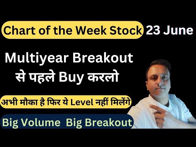 Chart of the Week Share !! Multiyear Breakout Stocks !! Trader Vishal Sharma Stock Market 23-06-24