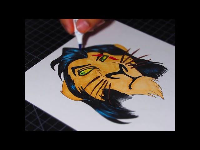 Drawing Scar from the Lion King