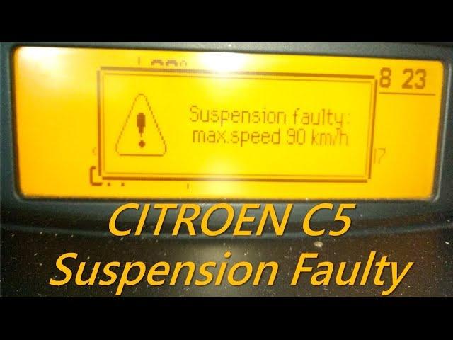 Citroen C5 - Hydractive Suspension Fault, Hydraulic Motor / Pump Problem, Suspension Fuse Location.