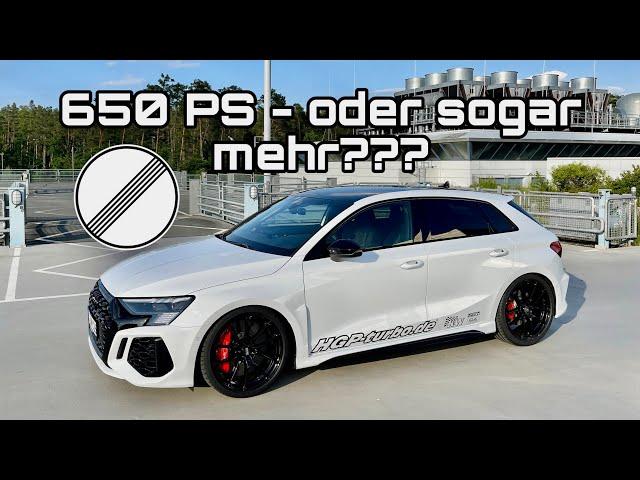 Kranker HGP Audi RS3 (8Y) mit über 650 PS - inkl. Zeiten messen, Autobahn und Technikpart 