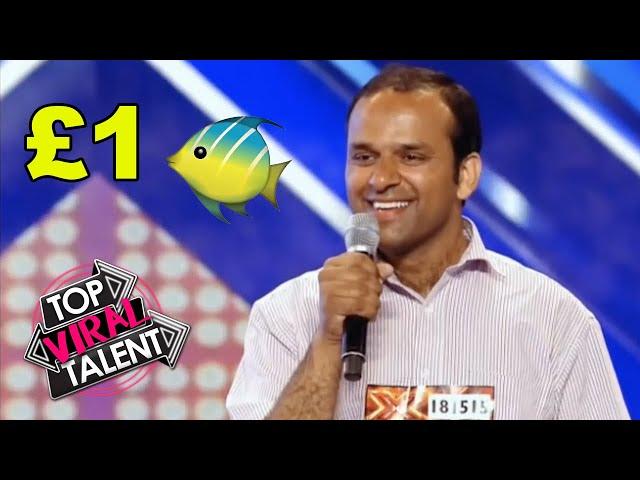 £1 Fish Man Muhammad Shahid Nazir VIRAL Audition On X FACTOR UK!