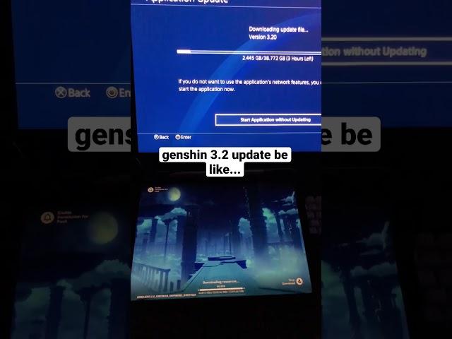 Ps4 vs iPad | Genshin Impact 3.2 update be like