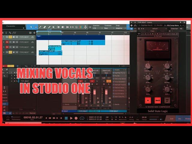 How to mix Vocals in studio one like a pro/Tips on Vocal compression in studio one.