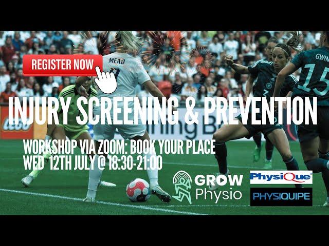 Athlete Screening & Injury Prevention Webinar