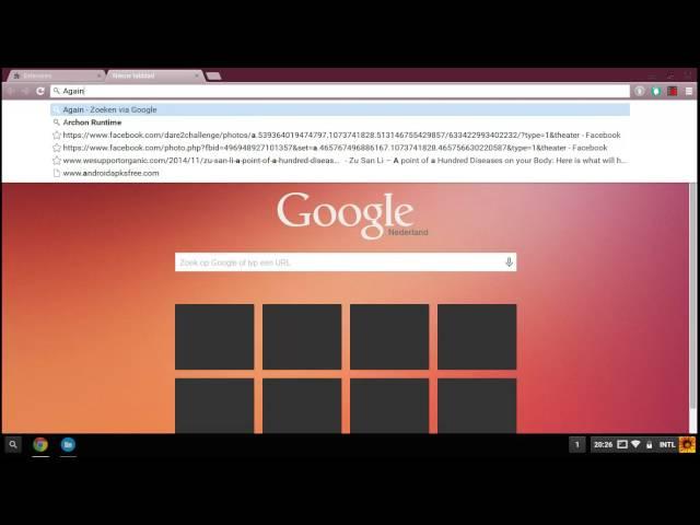 Chrome OS - How to install Archon Runtime