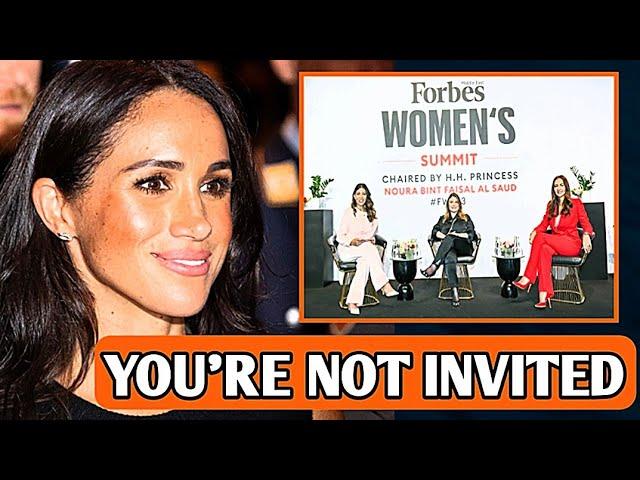 Frustrated Meghan drag off stage by security from getting on the Forbes women Summit 2024 stage