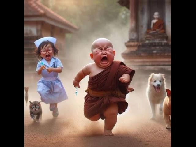 Cute baby monk  #shorts #status #cute #tech official