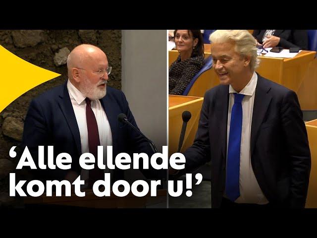 Grote clash Wilders en Timmermans: 'U heeft alle rotzooi veroorzaakt'