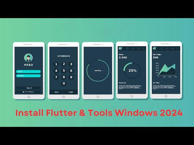 Install Flutter and Tools on Windows 2024