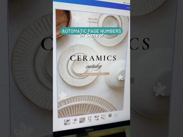 Add automatic page numbers to Canva!