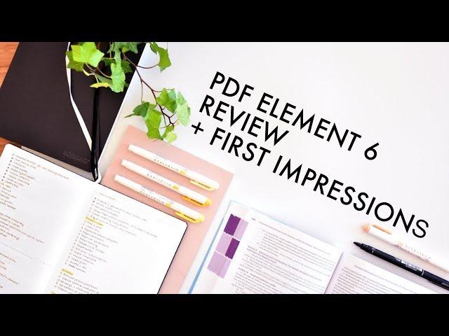 PDF EDITOR REVIEW + First Impressions // PDFelement 6