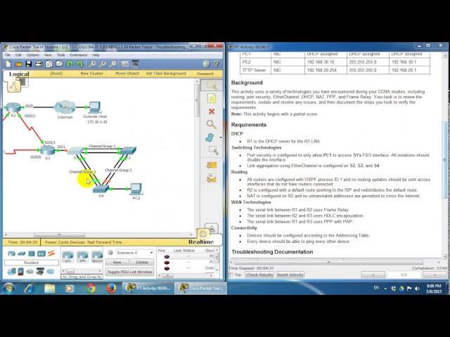 CCNA4 9.2.3.14 Packet Tracer   Troubleshooting Enterprise Networks 3