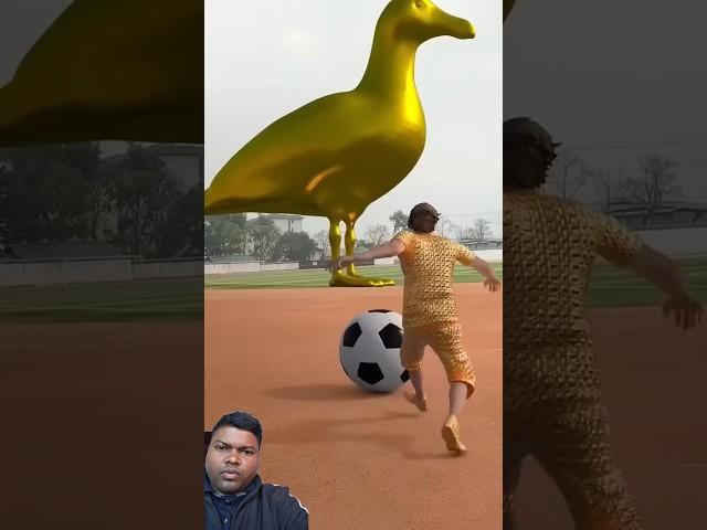 Amazing shot on golden Bird #vfx #funny #birds #animation