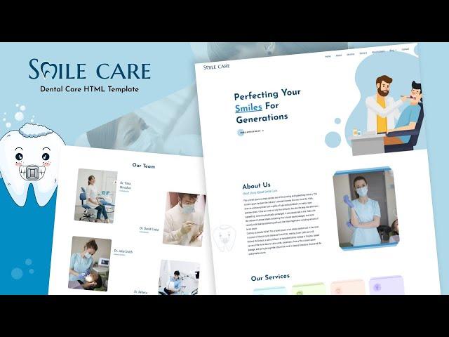 Smile Care: Responsive  Dental Care HTML5 Website Template | Geek Code Lab