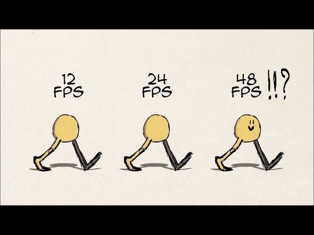 12FPS VS 24FPS VS 48FPS Walk cycle /Blender Grease pencil/ 2D animation